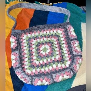 Handmade Granny Square Tote